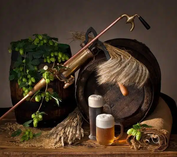 bierprobe mit braumeister und musik